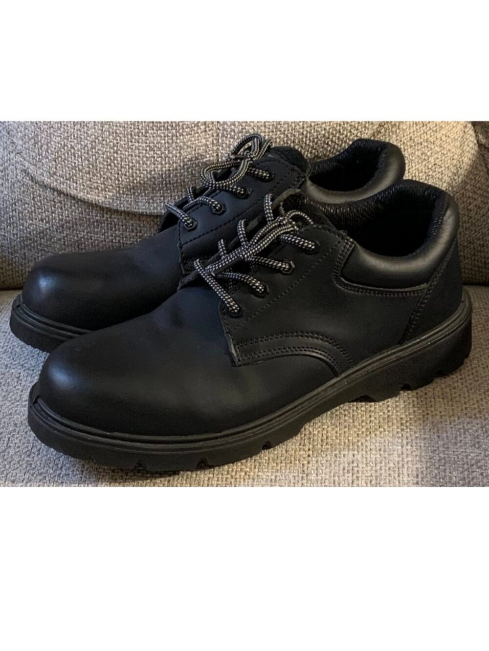 Safety Jogger Men's Black Steel Toe Oil Resistant Shock Absorb Shoes (size 9.5)